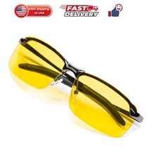 Night Driving Glasses Anti Glare Polarized - Night Vision Tac Glasses - Styli...