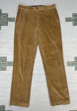 Brooks Brothers Clark Corduroy Pants Mens 33 Brown Stretch Mid Rise Straight Leg