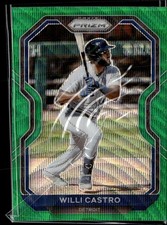 2021 Panini Prizm #234 Willi Castro Green Wave Prizm