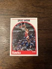 1989-90 NBA Hoops - Spud Webb #115 Autographed NBA Basketball Atlanta Hawks Auto