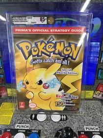 1999 Nintendo Game Boy Pokemon Yellow Prima Strategy Guide Graded VGA 85+ NM+