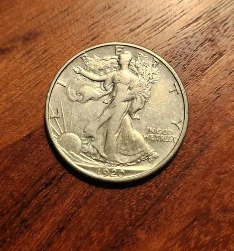 1920-S Walking Liberty Half Dollar ~ XF/AU ~ Semi-Key Date! ~ 90% Silver