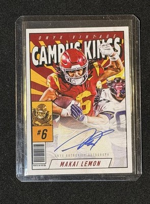 2025 Onyx MAKAI LEMON Campus Kings #/50! USC / Philadelphia Eagles