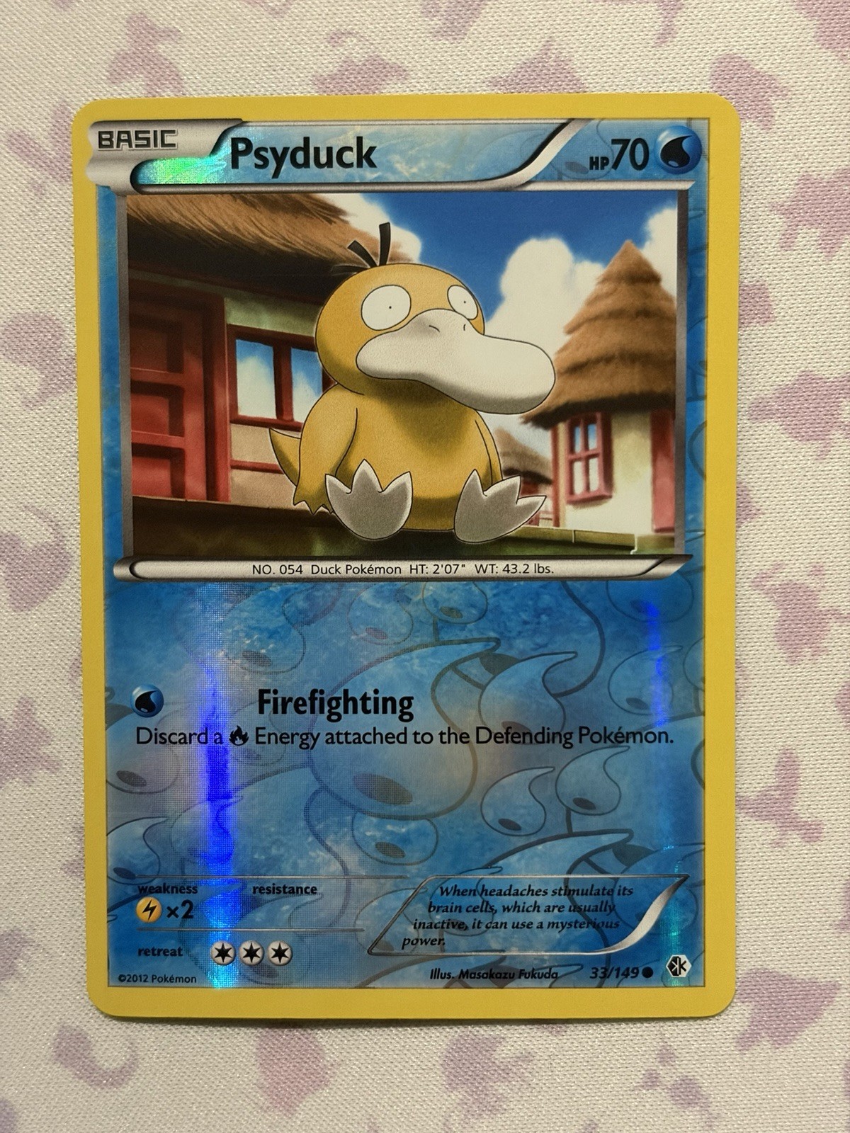 Pokémon Psyduck - Boundaries Crossed 33/149 - Reverse Holo NM