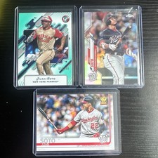 Juan Soto 3 Card lot - 2019 Rookie Cup, Pristine /199, 2020 Chrome Refractor