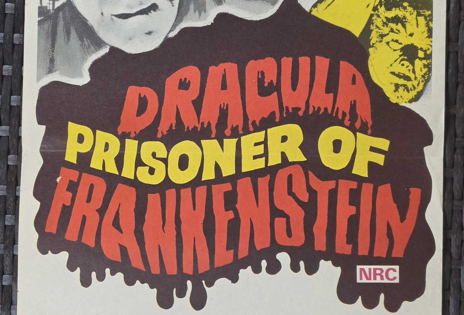 1972 Dracula Prisoner of Frankenstein Original Australian Daybill Horror Poster image 5