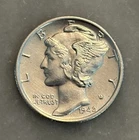 1942-S Mercury Dime - AU - About Uncirculated - 90% Silver