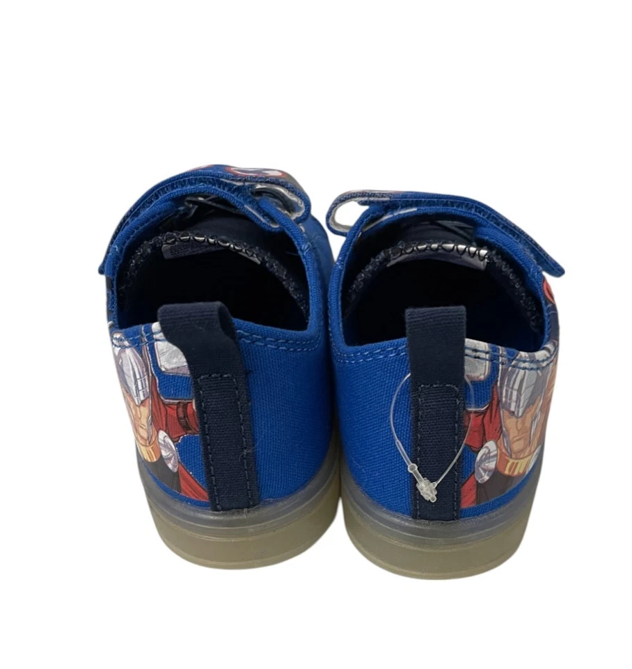 Marvel Avengers Geox Kilwi Niños Niño 11 Tenis Elásticos Azul Lona Nuevo en Caja Foto 4 de 4
