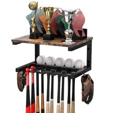 Deemasiii Wall Mount Baseball Bat Rack,hat stand hat stand for baseball caps ...