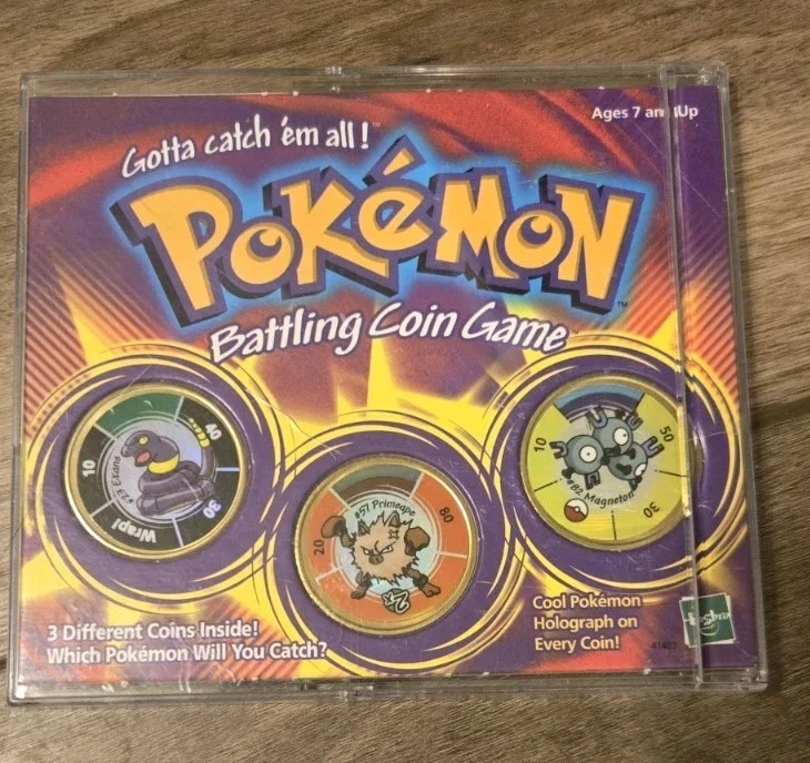 Hasbro 1999 Pokemon 3 Battling Coin Game Collector Set Ekans Primeape Magneton - Image 2 of 4