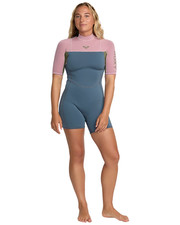 Roxy 2/2mm Prologue Shorty Spring Wetsuit - Women's - Large / Ash Blue