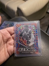 Allen Iverson 2019 Mosaic #14 Old School Prizm Blue Reactive  /99
