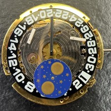 ISA8171 Multifunctional Quartz Movement Replace ISA 8161 Black Disk 6 Hands