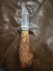 Fixed Blade Knife Stainless Steel Blade With Antler Style Handle — photo 1