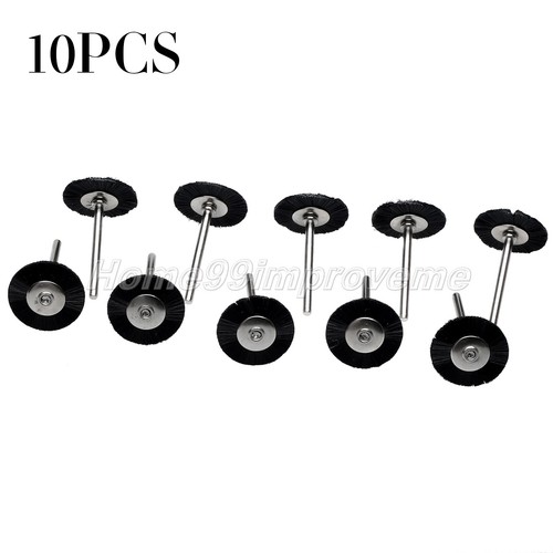 New 10Pcs 25mm Nylon Bristle Wheel Wire Brush Polish Grinder Power Rotary Tool - Picture 2 of 8
