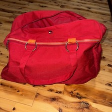 VINTAGE 90 s Tommy Hilfiger Duffle Bag Flag Vibrant Color TH Weekend Bag 38