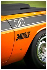 1970 Dodge Challenger Ta Photo Print 13x19 Art 340 Six Pack Mopar Go-mango Scca