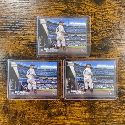 2023 Topps Stadium Club Anthony Volpe Base Rookie Card RC LOT OF 3 #191 Yankees - Imagen 1 de 1