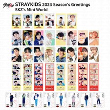 Tarjeta fotográfica selfie de saludos de temporada 2023 Stray Kids foto de 4 cortes beneficio de tienda JYP
