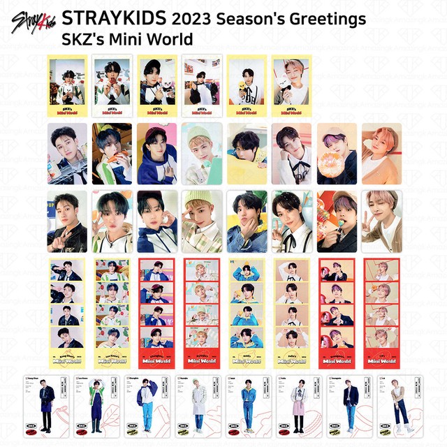 Stray Kids 2023 Season's Greetings Selfie Photocard 4cut Photo JYP Shop Benefit