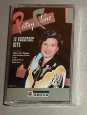 "STILL SEALED" CASSETTE TAPE by PATSY CLINE "12 GREATEST HITS" 1988 FOLK