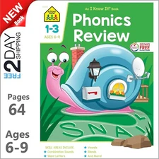 Phonics Review Practice Reading Workbook for Kids Age 6 7 8 9 1st 2nd 3rd Grade