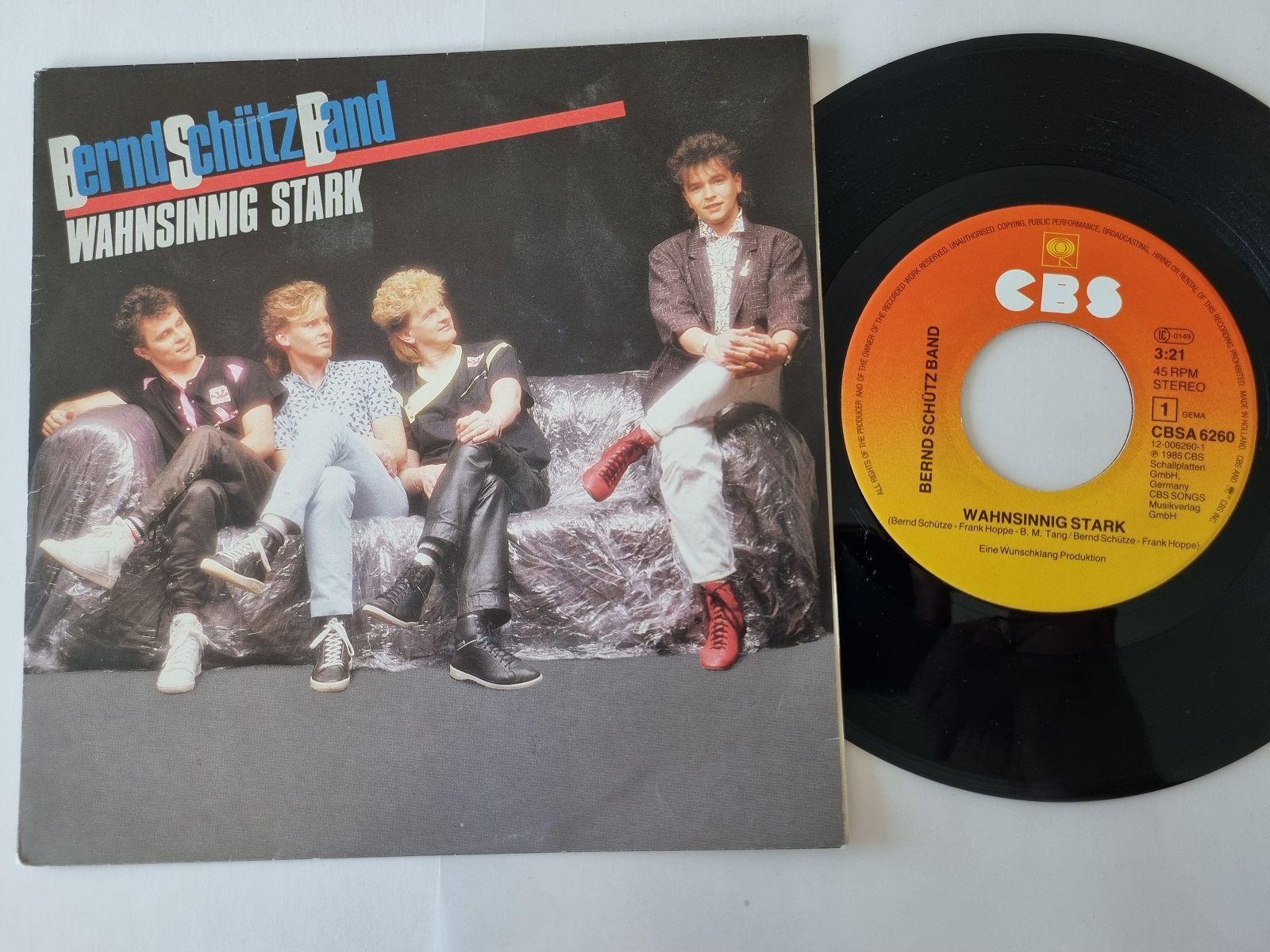 7"" Single Bernd Schütz Band - Wahnsinnig stark Vinyl Holland