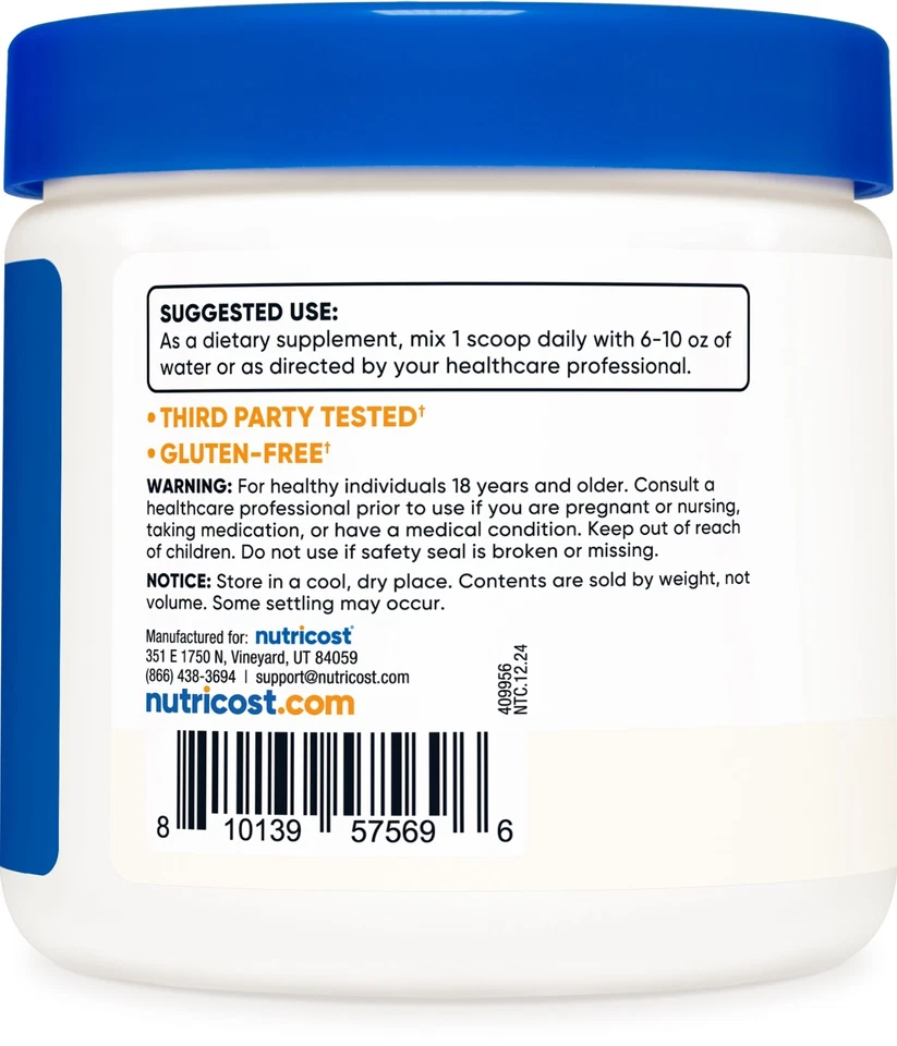 Nutricost N-acetil cisteína (NAC) en polvo 250 gramos - vegano NAC Foto 4 de 4