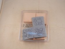 STAMPIN' UP "NEW" SET OF 4 STAMPS - ALPHABET SOUP