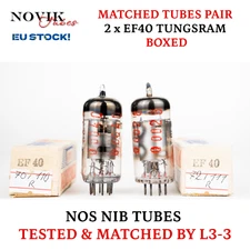 Ef40 Tungsram Tube Boxed Nos Nib Matched Pair 1% Tested Valve Rohre