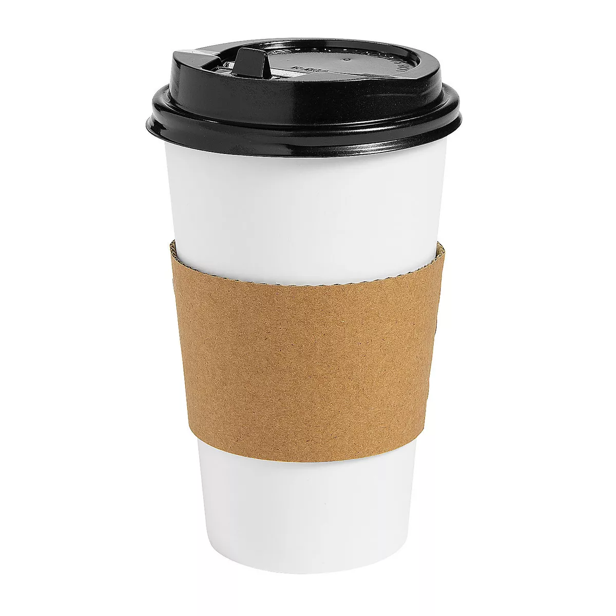 White Coffee Cup W Sleeve Party Supplies 12 Pieces eBay