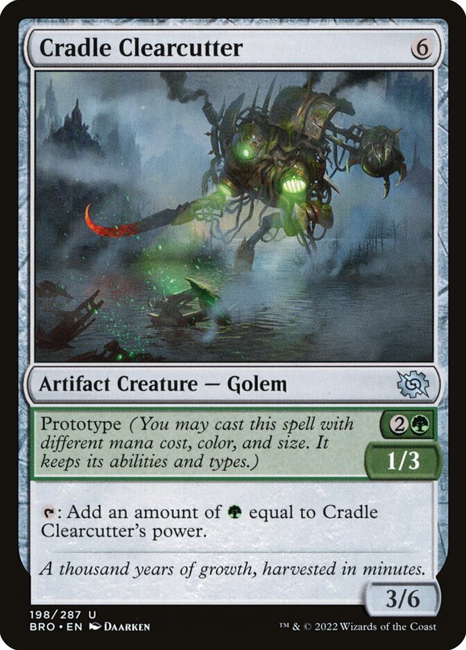 Cradle Clearcutter The Brothers War MTG Regular Art  