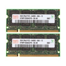 4GB Hynix 2X 2GB 2RX8 DDR2 800MHz PC2-6400S 200PIN SO-DIMM Laptop RAM Memory KIT