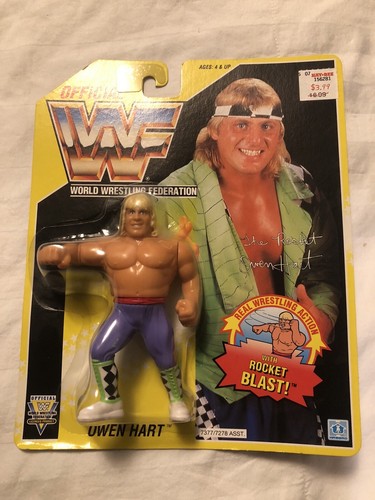 Vintage Wrestling Figure WWF Hasbro MOC Owen Hart ...
