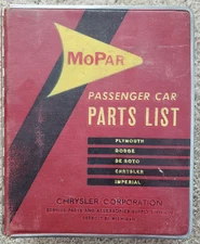 Vintage Mopar Passenger Car Parts List  Plymouth,Dodge,De Soto,Chrysler,Imperial