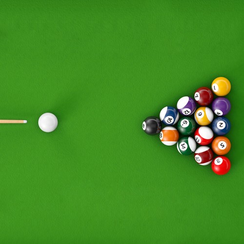 2-1/4" Standard Size Digital Number 16 Balls Billiard Pool Ball Set & Triangle - Picture 7 of 12