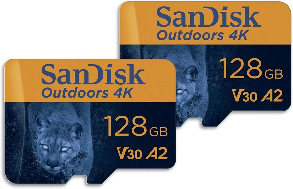 SanDisk 128GB Outdoors 4K microSDXC UHS-I Memory Card 2-Pack SDSQXAA-128G-GN6VT - Image 3 of 4