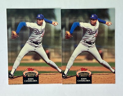 Lot Of 2 1992 Stadium Club #164 John Candelaria - LA Dodgers MLB - Free Ship  C1