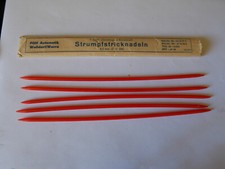 DDR Strumpfstricknadeln Kunststoff 4,0 mm Durchmesser X 220 mm neu