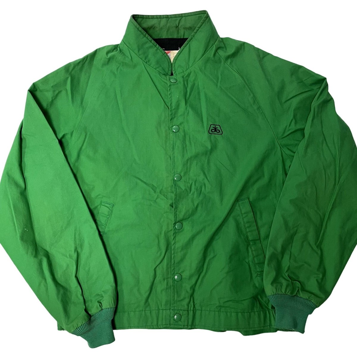 Vtg 70 80's Swingster Men Green Lined Windbreaker BOMBER Jacket