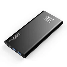 thin Portable External Battery 2 Usb Huge Capacity Power Bank 16800mAh Charger