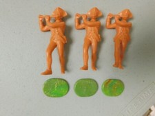 Elastolin 70mm Unpainted AWI American War Independence Pipers x3 Lot A XX