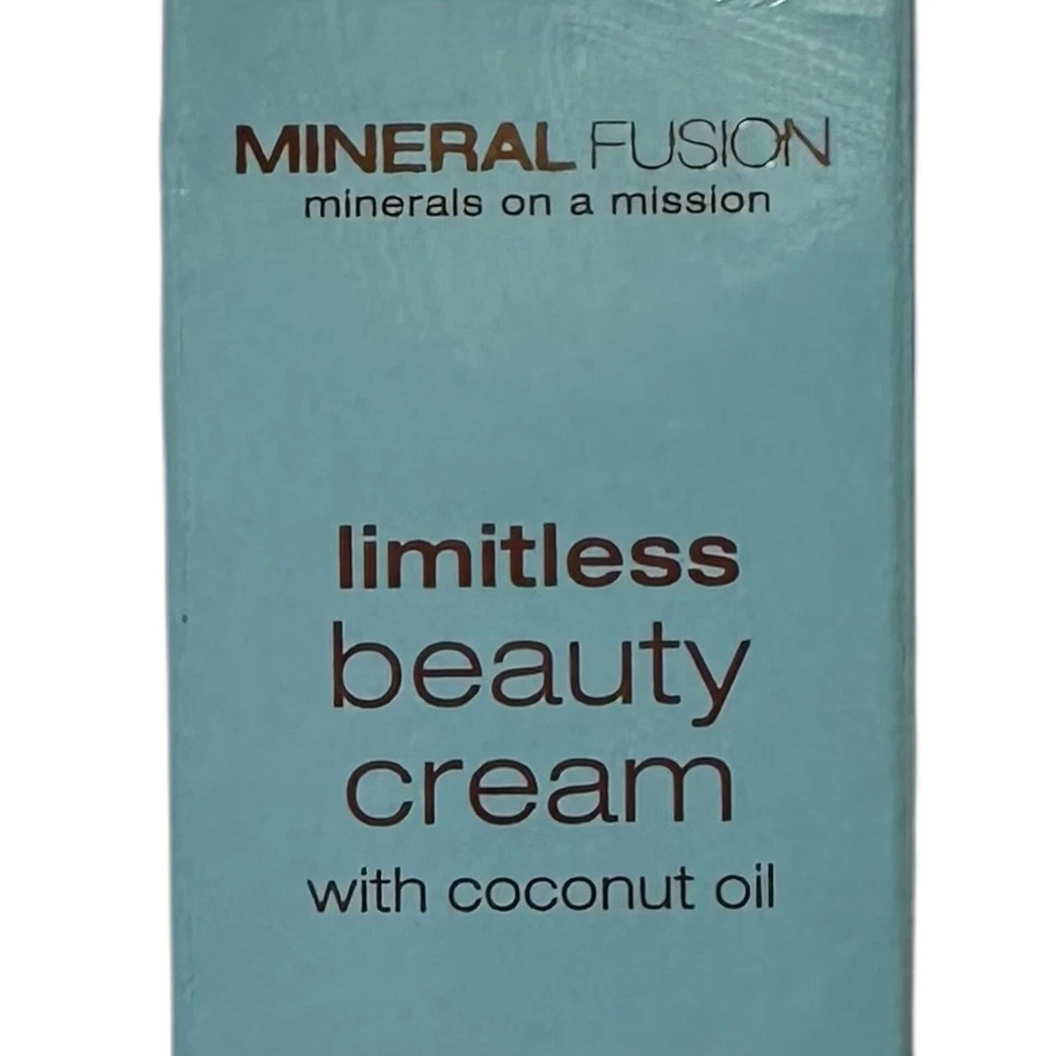 Crema de belleza Mineral Fusion ilimitada con aceite de coco 1 oz tratar labios manos cara Foto 3 de 4