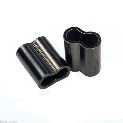 100pcs Double Fishing Sleeves Tube Barrel Copper Crimping Wire Connectors Tackle - Picture 7 of 10