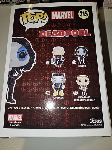 Deadpool - Domino Pop! Vinyl Bobble Head Figure #315 - Picture 3 of 4