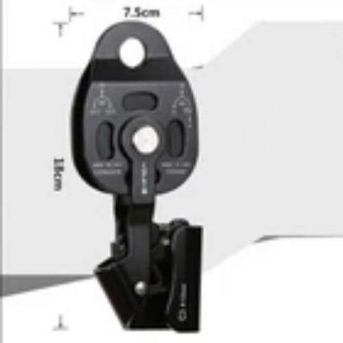 Heavy Lifting Pulling Device Rock Tree Climbing Rope Pulley Outdoor Rescue Gear - Picture 3 of 6