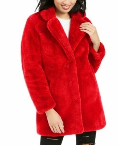 Apparis Eloise Faux-Fur Coat Red Size 