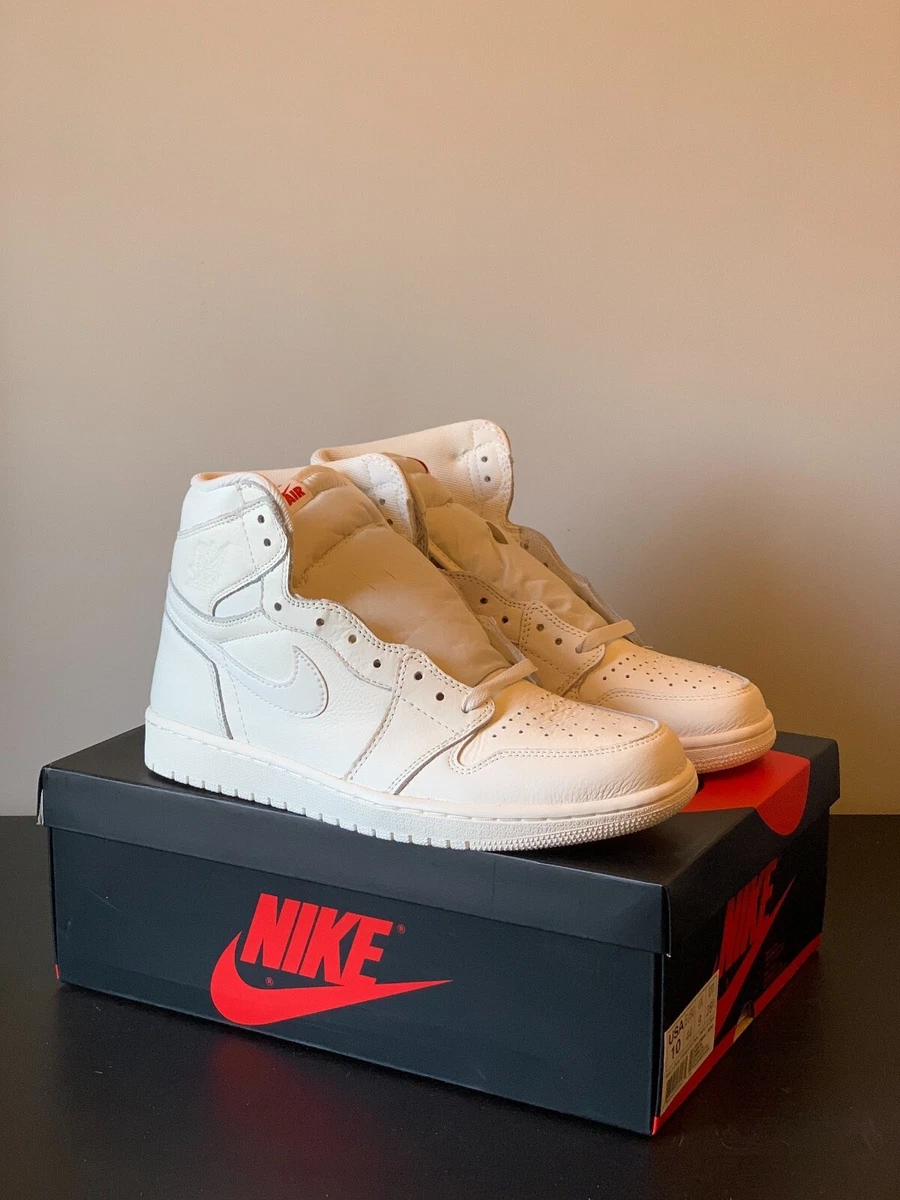 Air Jordan 1 Retro High Sail University Red Deadstock UK9 US10
