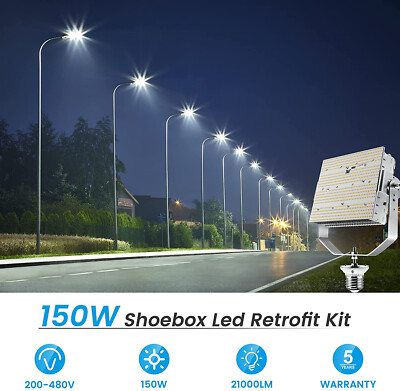 480V LED Retrofit Kits 150W Lights for Area Parking Lot 5000K ETL  Listed