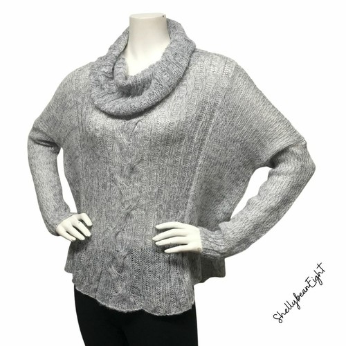 WOODEN SHIPS Anthropologie Sundance MARLED Cable COWLNeck SLOUCHY Sweater XS S M - Picture 2 of 12